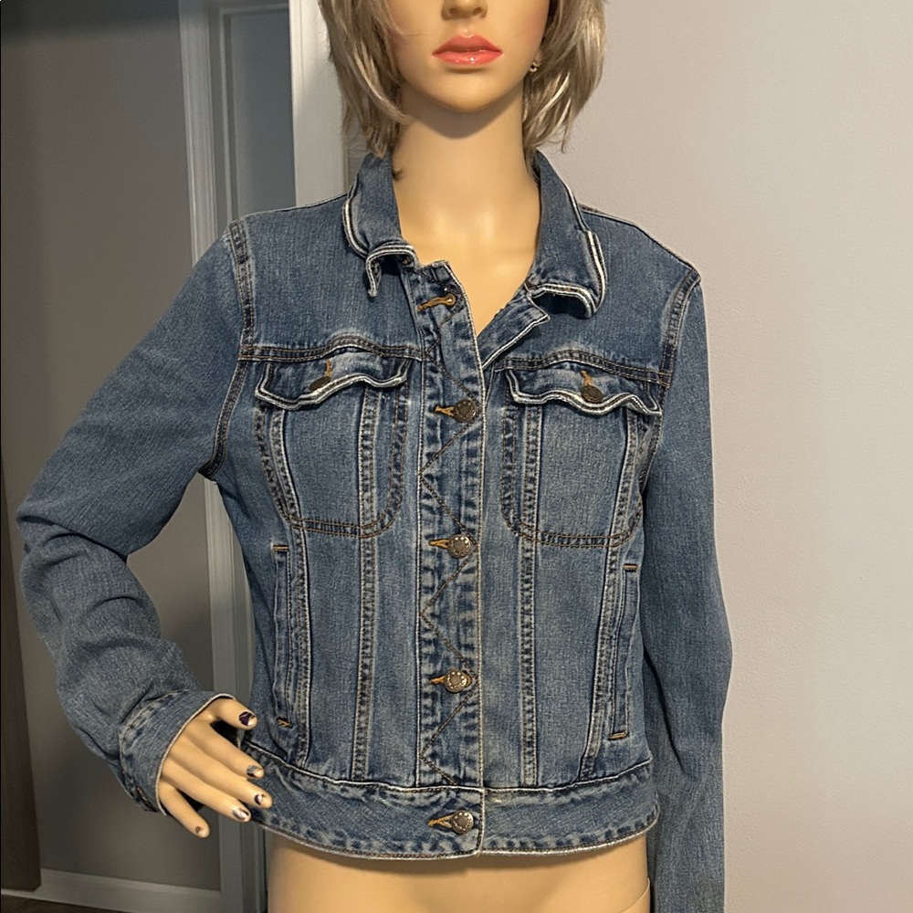 Free People Classic Blue Denim Jacket